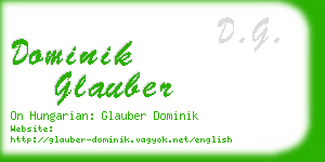 dominik glauber business card